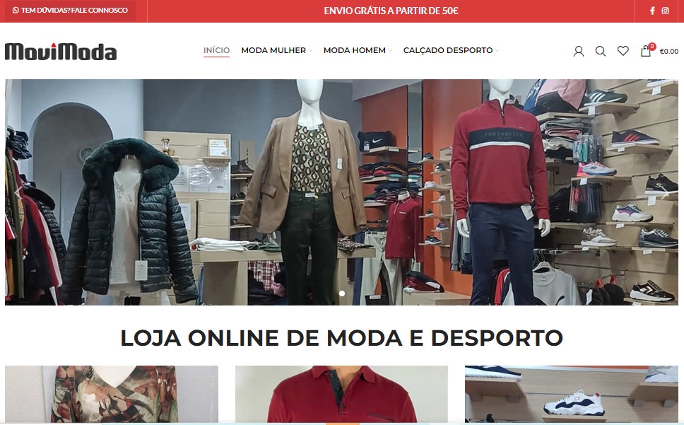 Loja online moda e desporto - Movimoda